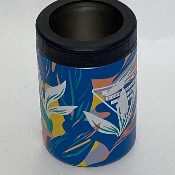Columbia Blue PFG Tropical Double-Walled Vacuum Can and Bottle Koozie - Picture 2 of 8